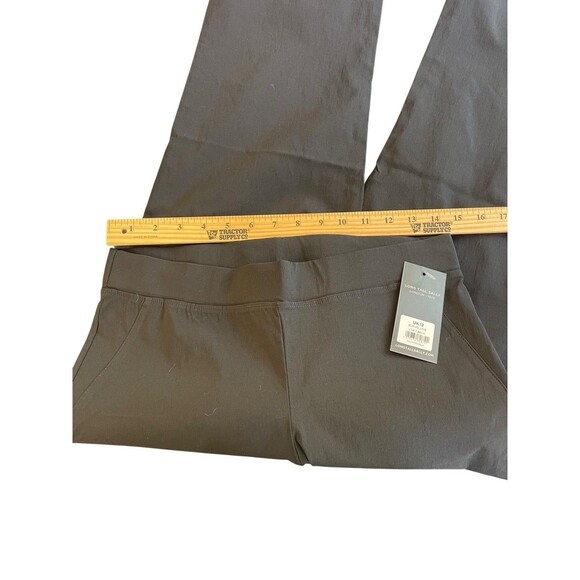 Long Tall Sally Trouser Pants Size 8 Black Stretch Straight Pull On Full Length - Picture 8 of 12